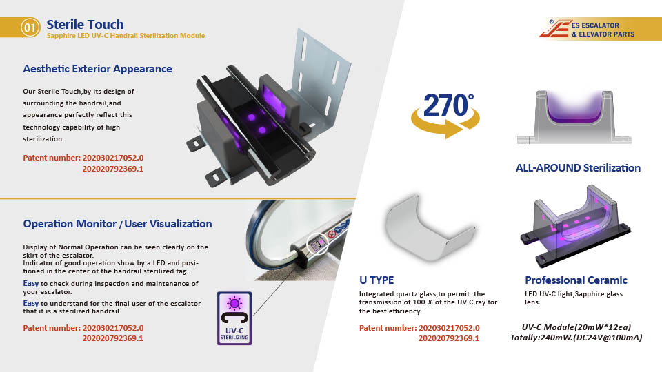 Sterile Touch- UVC Handrail Sterilization- From ES