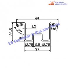 Escalator 5P6K1027P4 Track