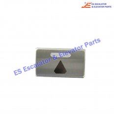 <b>KM724409A11AC Elevator Button Rectangle Hairline Symbol</b>