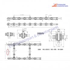 <b>ES-KOYO0392 Escalator Step chain</b>