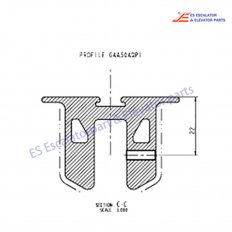 <b>DAA402FW10 Escalator Handrail Guide</b>