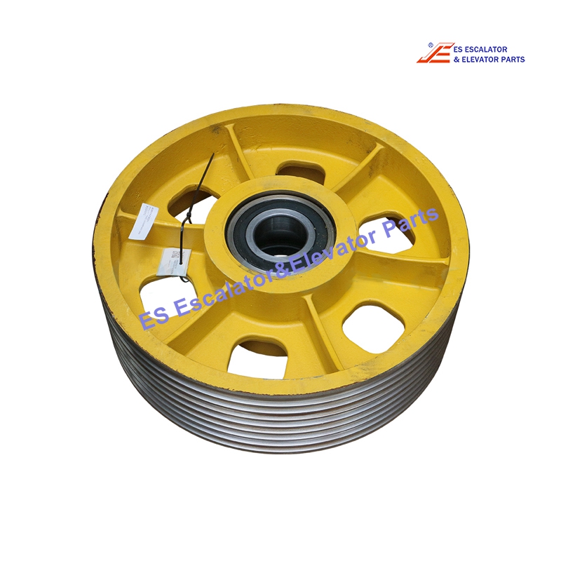 KM604254G01 Elevator Pulley Rope D530mm 8XD13mm Use For Kone