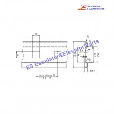 <b>DEE3670312 Escalator Handrail Guide</b>